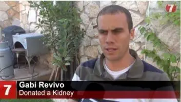 Gabi Revivo donates a kidney