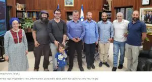 תושבי רמת גן שתרמו כליה נפגשו עם ראש העיר כרמל שאמה הכהן